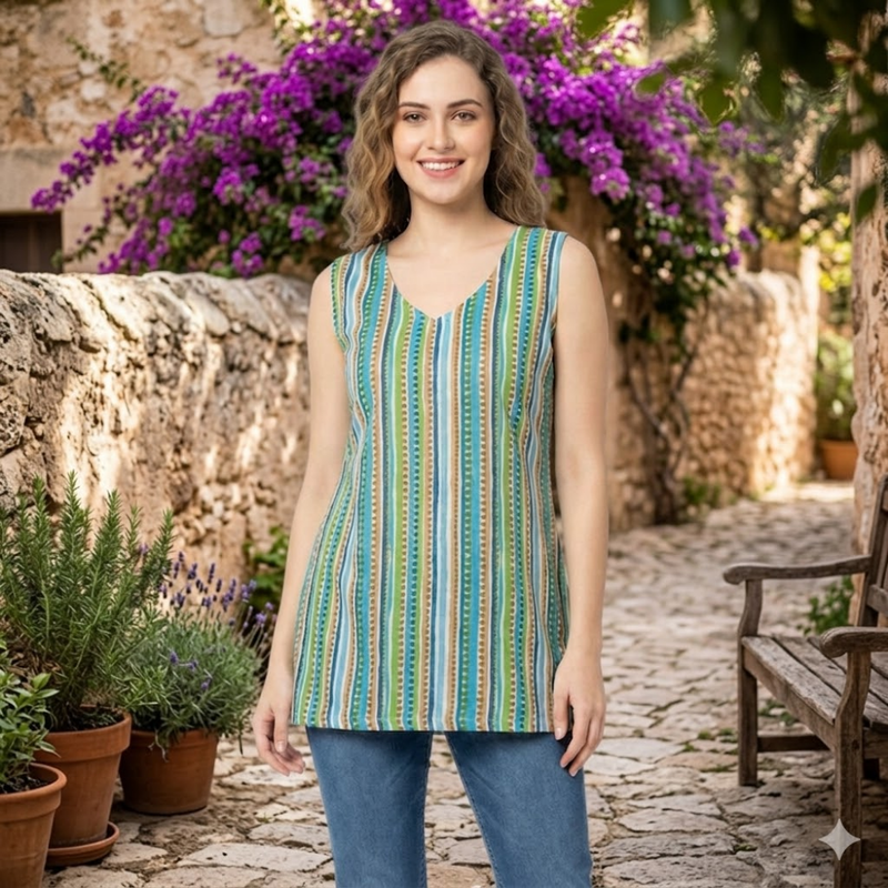 Qyaari Trendy Digital Printed Short Kurti for Everyday Style