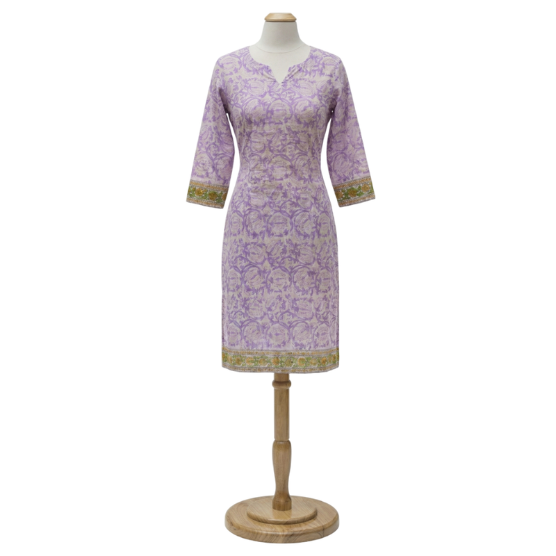 Qyaari Smart Fit Short Digital Printed Kurti for Everyday Use - additional view