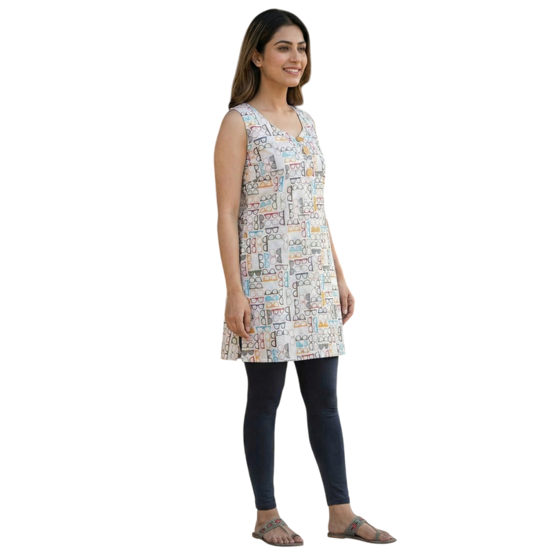 Qyaari Modern Short Digital Printed Kurti for Daily Comfort - additional view