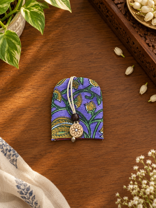 Handmade Fabric Wall Hanging Key Holder for Home Décor & Key Organization - additional view