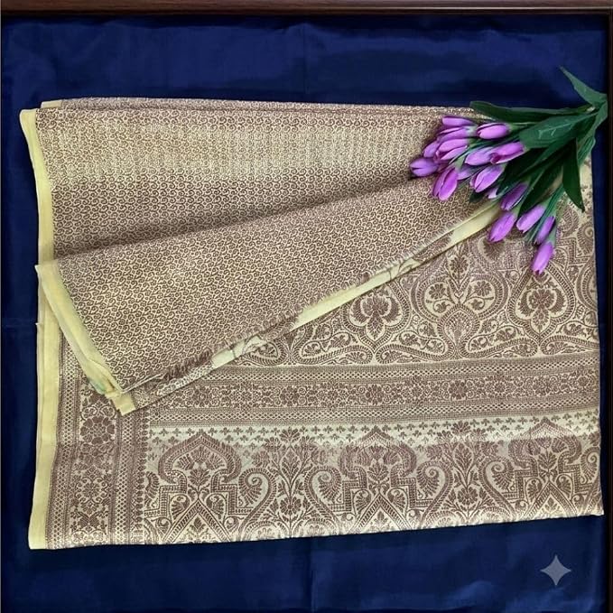 Women's Banarasi Silk Woven Saree with Unstitched Blouse Piece - additional view