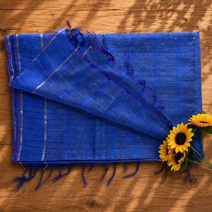 Women's Banswara Silk  Saree with Unstitched Blouse Piece - additional view