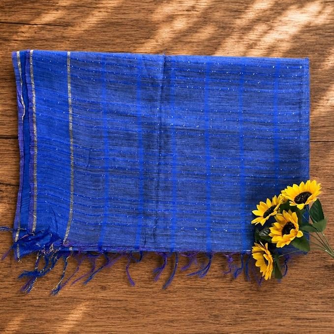 Women's Banswara Silk  Saree with Unstitched Blouse Piece - additional view