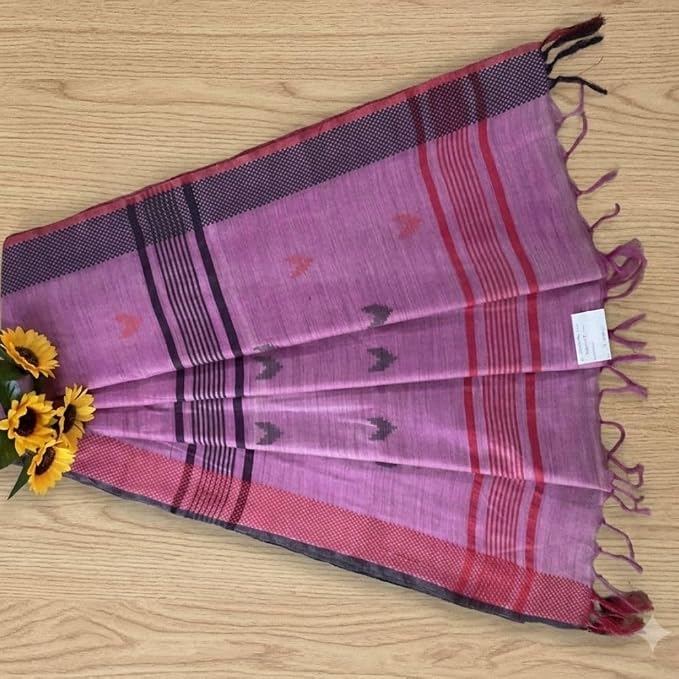Women's Designer Banswara Silk Woven Saree with Unstitched Blouse Piece - additional view