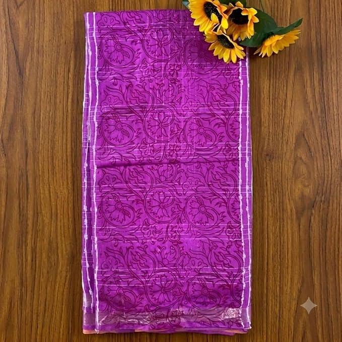 Women's Banswara Silk Dual Tone Saree with Unstitched Blouse Piece - additional view