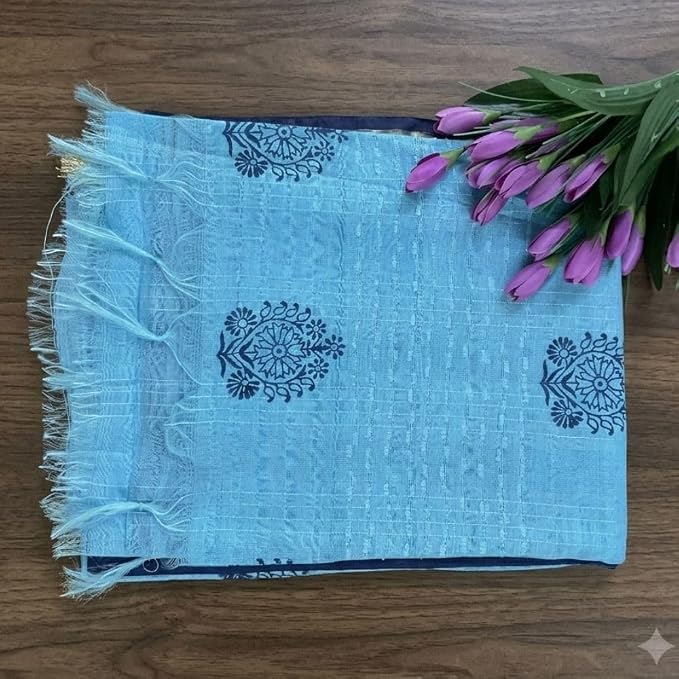 Women's Banswara Silk Dual Tone Saree with Unstitched Blouse Piece - additional view