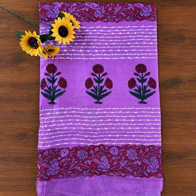 Women's Kota  Staple Silk Saree with Unstitched Blouse Piece - additional view