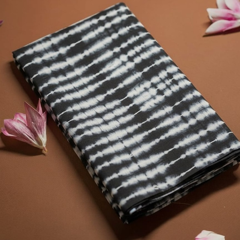 Malmal Cotton Tie & Dye Saree | Soft, Flowing & Artistically Dyed Design - 1