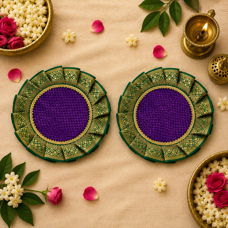 Khun Samai Aasan for Pooja | Traditional Base for Samai | Decorative Pooja Accessory for Home Temple & Ceremonies - additional view