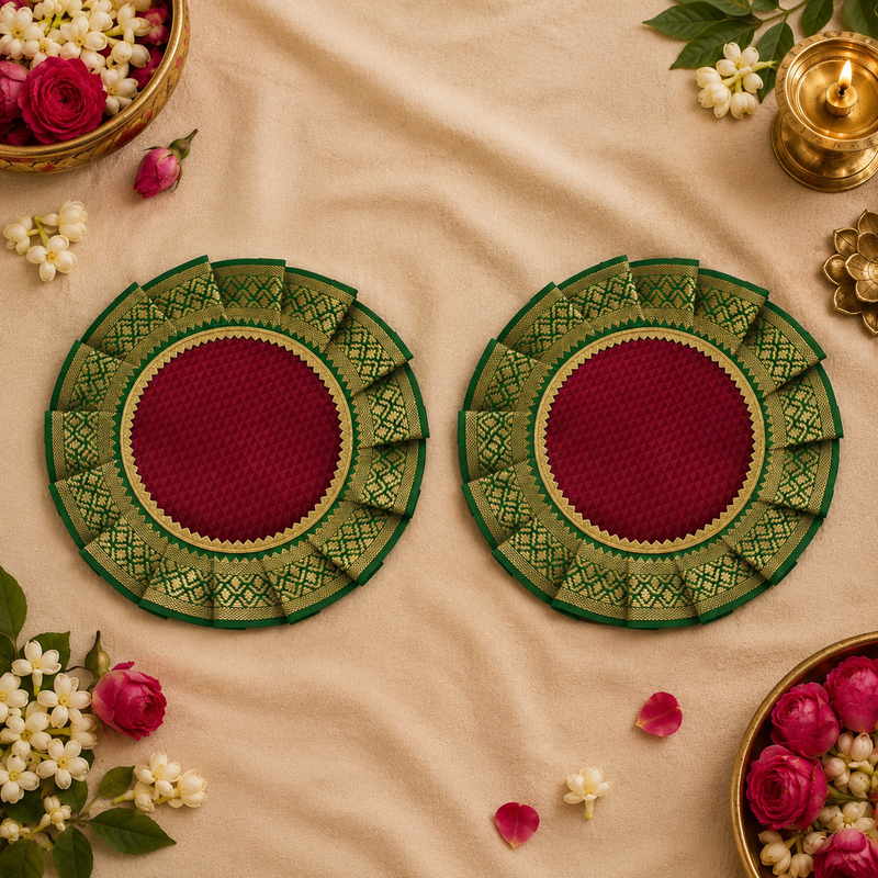 Khun Samai Aasan for Pooja | Decorative Base for Samai | Traditional Pooja Accessory for Mandir, Rituals & Ceremonies - additional view