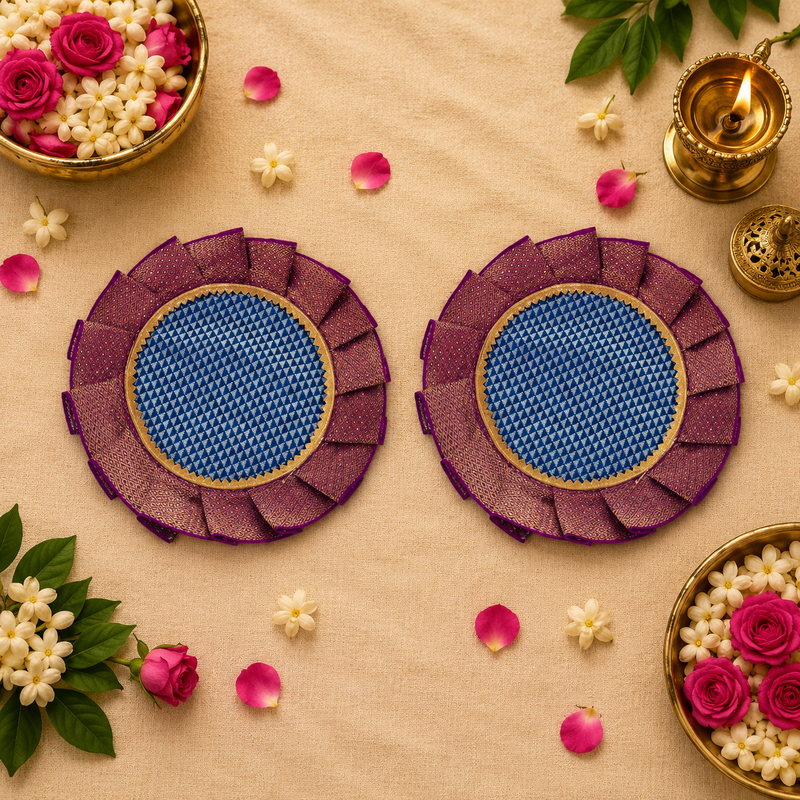 
Traditional Khun Samai Aasan | Samai Base for Pooja | Decorative Accessory for Home Temple & Auspicious Occasions - additional view