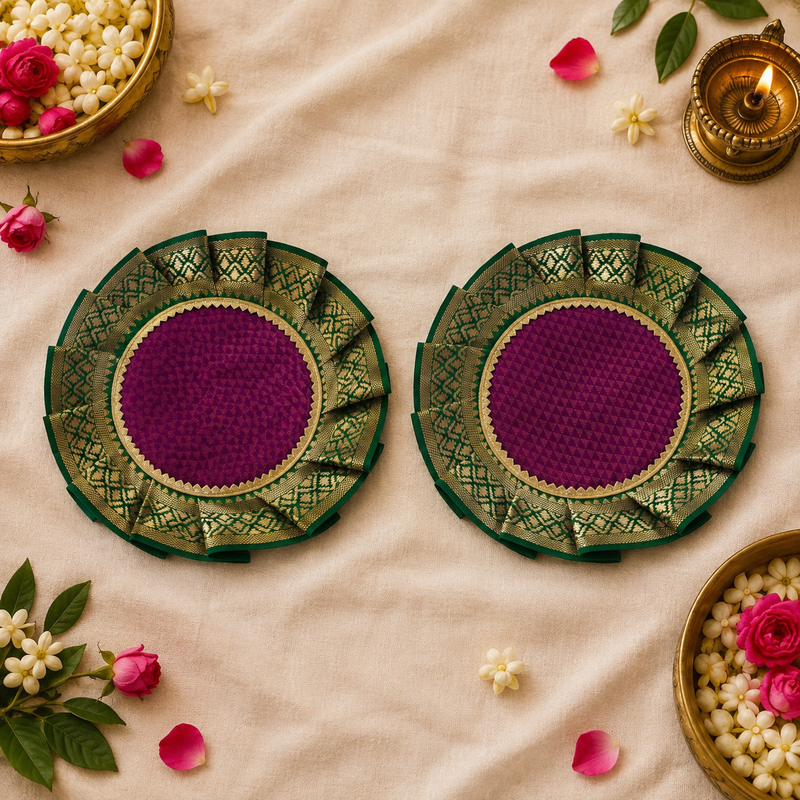 Khun Samai Aasan for Pooja | Elegant Traditional Base for Samai | Mandir Accessory for Daily Pooja, Festivals & Ceremonies - additional view