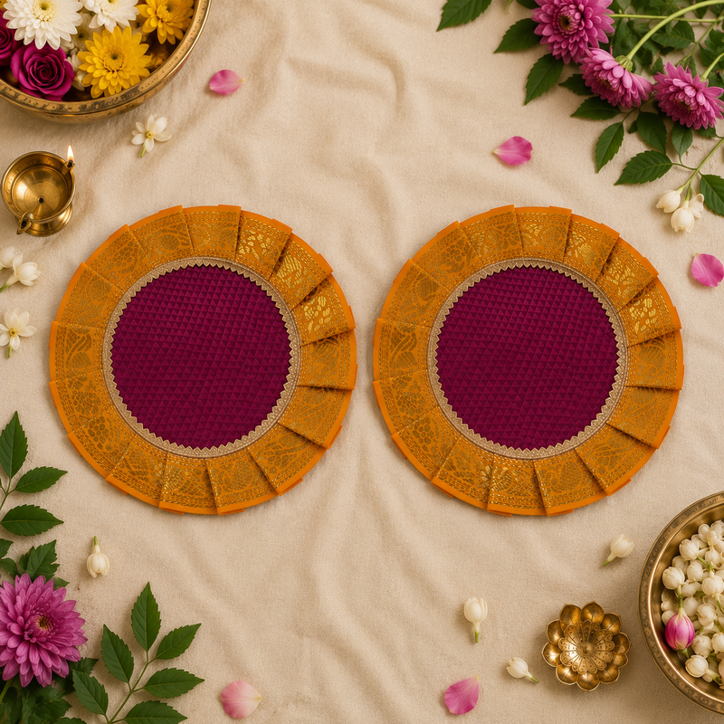 Khun Samai Aasan | Traditional Pooja Aasan for Samai | Decorative Mandir Accessory for Rituals, Festivals & Auspicious Occasions - additional view