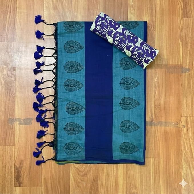 Qyaari Khadi Cotton Saree | Pure Cotton Handloom Saree for Women | Comfortable Daily & Office Wear | Summer Friendly - additional view